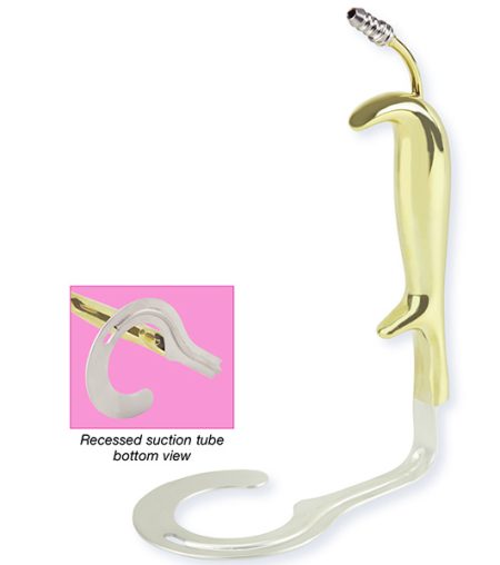 ABR69026 C- Breast Retractor 2” arm with recessed suction tube