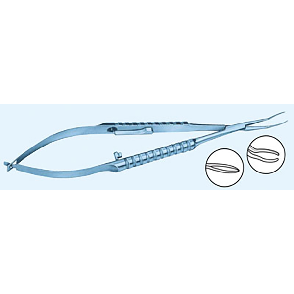 Zaldivar Type Micro Acrylic/Silicone Lens Implantation Forceps, Titanium